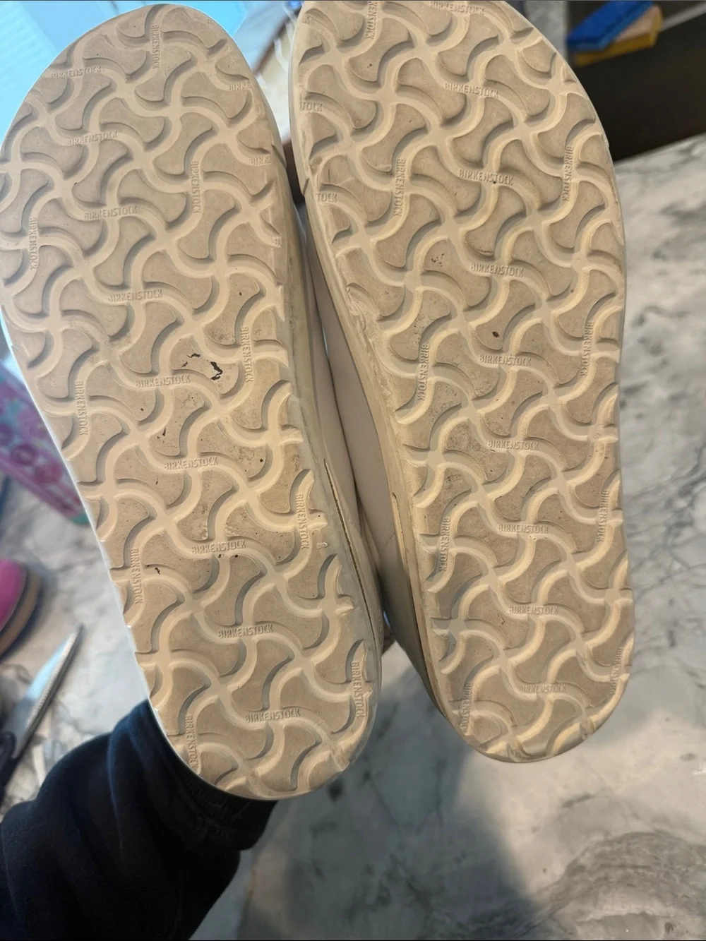 Birkenstock White Low-Top Leather Sneakers 9